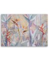 Pastel plants - Wall art painting for living room | FEEBY