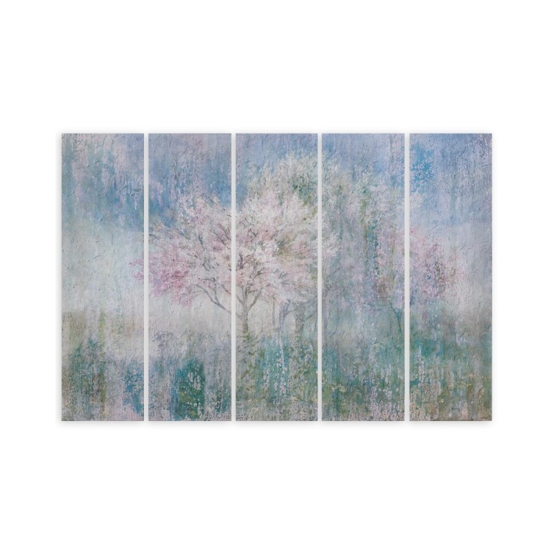 Bild - Ein blühender Baum in der Wiese alt und schmutzig | Feeby