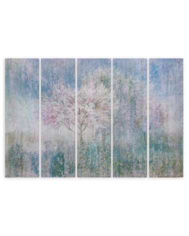 Bild - Ein blühender Baum in der Wiese alt und schmutzig | Feeby