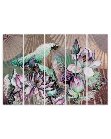 Leinwandbild modern - Heilige Lotos und Fanter | Feeby