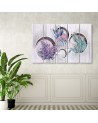 Kwadratowe pudła półki z kwiatami - Obraz na płótnie canvas | FEEBY