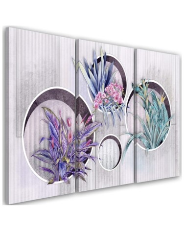Kwadratowe Bukiety z kwiatami - Obraz drukowany canvas | FEEBY