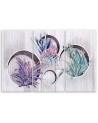 Kwadratowe Bukiety z kwiatami - Obraz drukowany canvas | FEEBY