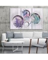 Kwadratowe Bukiety z kwiatami - Obraz drukowany canvas | FEEBY
