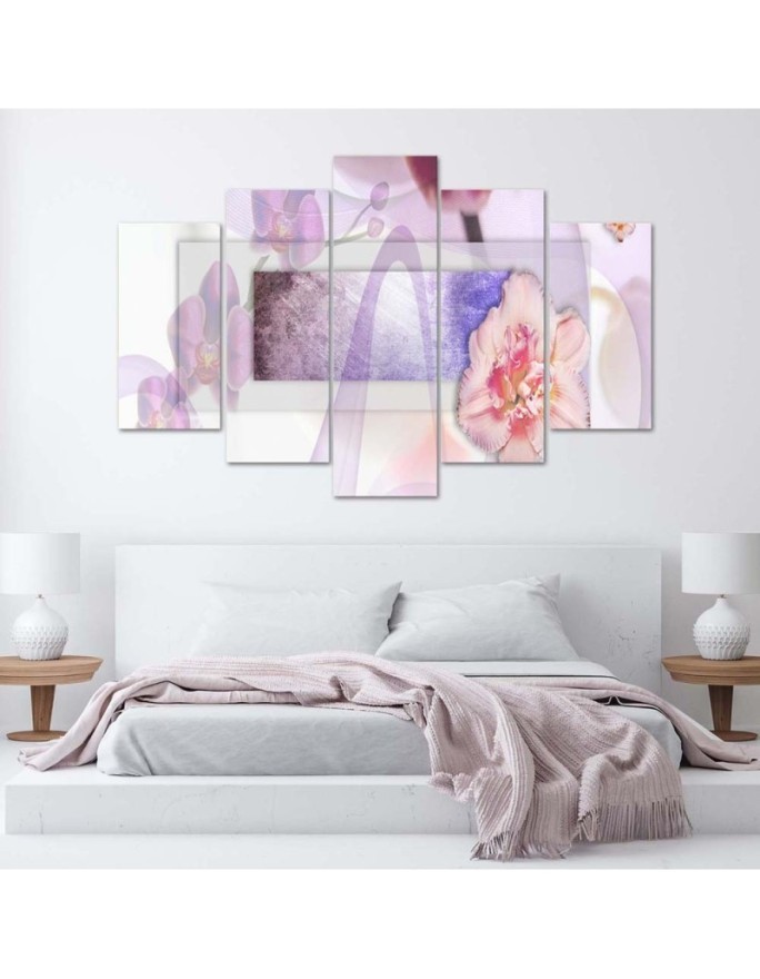 Abstrakcja kwiaty kompozycja - Obraz ścienny canvas | FEEBY