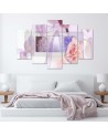 Abstrakcja kwiaty kompozycja - Obraz ścienny canvas | FEEBY