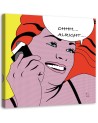 Komiks Pop Art Kobieta Alright - Obraz ścienny canvas | FEEBY