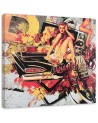 Kobieta Pop art Collage - Obraz do salonu | FEEBY