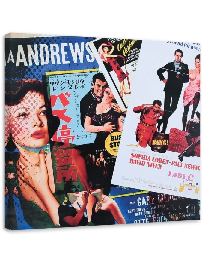 Bild auf Leinwand - Stapel bunter Zeitschriften | Feeby