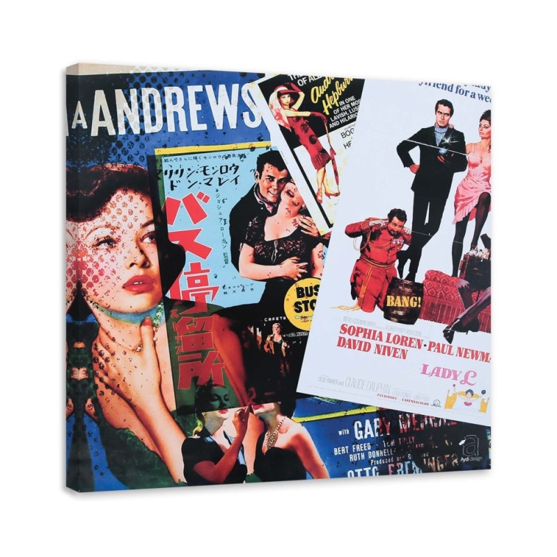 Bild auf Leinwand - Stapel bunter Zeitschriften | Feeby