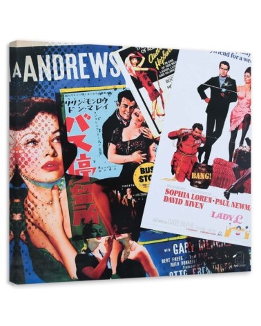 Stack of colourful magazines - Canvas prints for living room | FEEBY