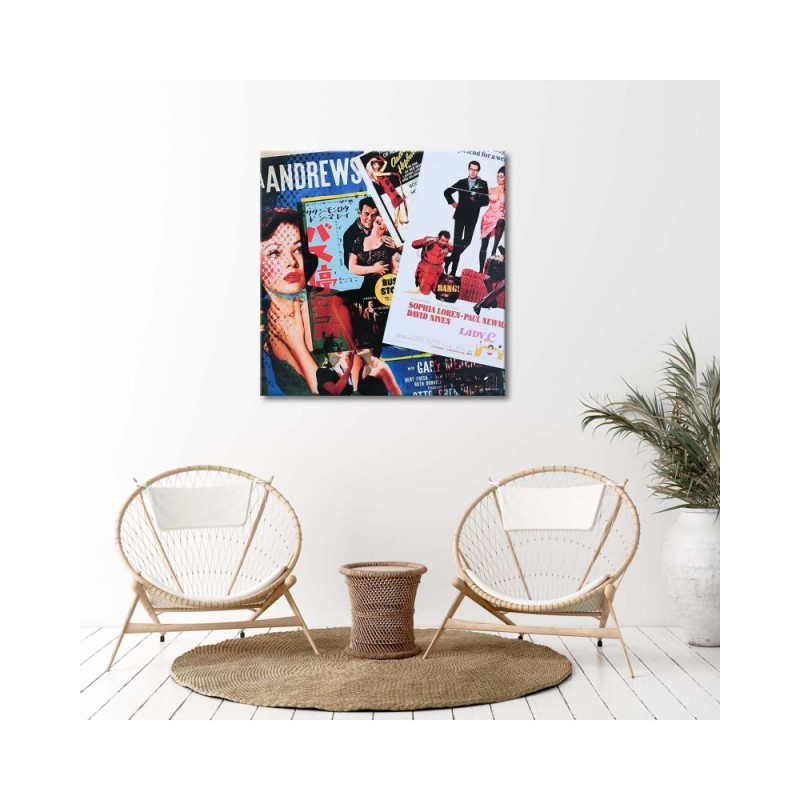 Bild auf Leinwand - Stapel bunter Zeitschriften | Feeby