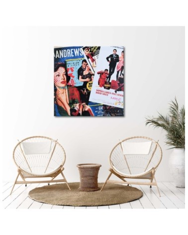 Bild auf Leinwand - Stapel bunter Zeitschriften | Feeby