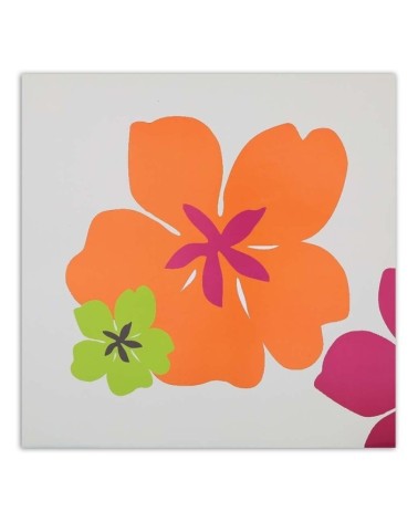 Bild - Große orangefarbene Blüte und kleine grüne Blüte | Feeby