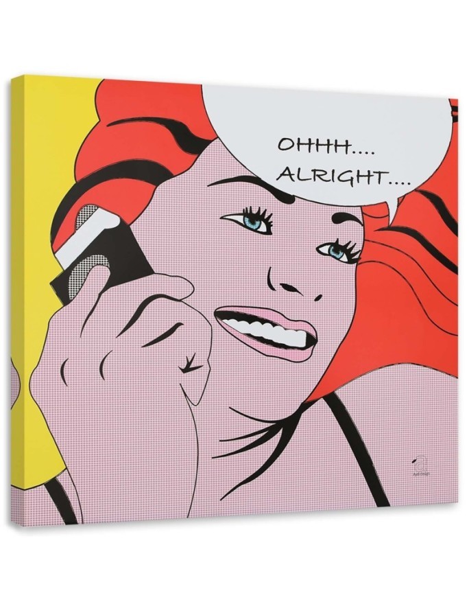 komiksowy pop art - Obraz do salonu retro | FEEBY