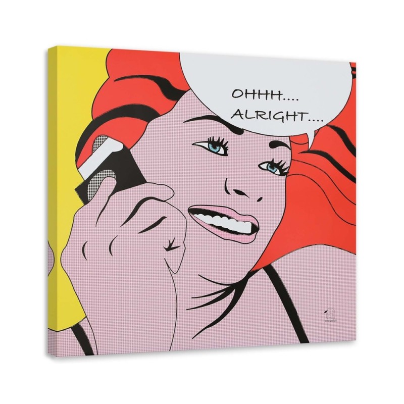 komiksowy pop art - Obraz do salonu retro | FEEBY