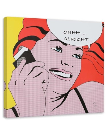 komiksowy pop art - Obraz do salonu retro | FEEBY