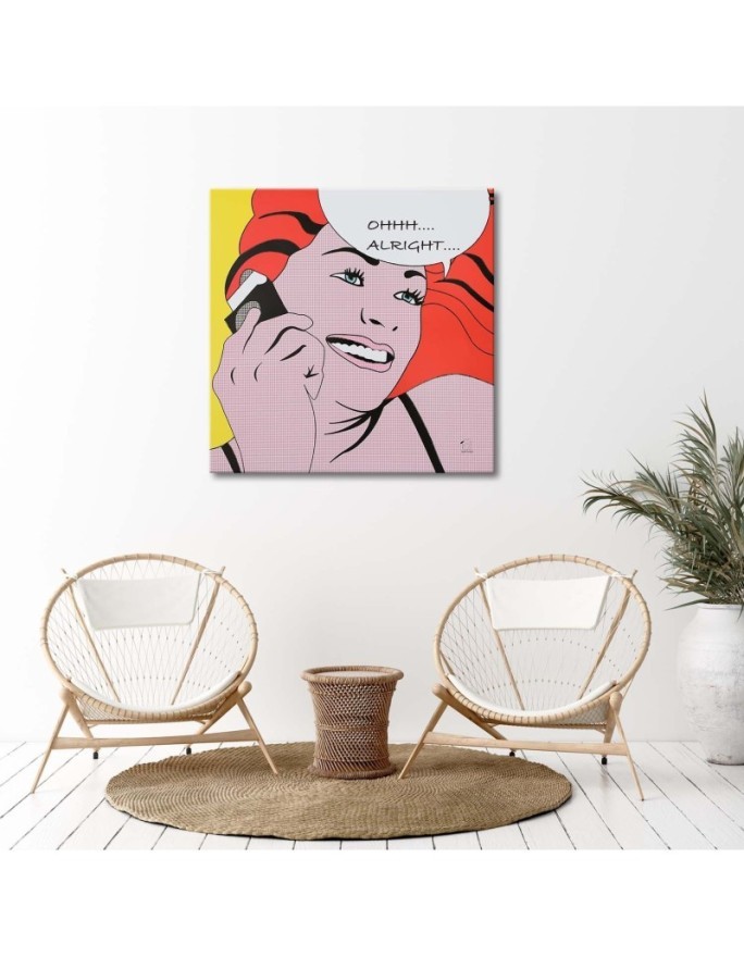 komiksowy pop art - Obraz do salonu retro | FEEBY