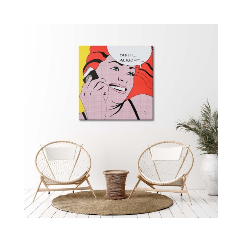 Leinwandbild modern - Pop-Art-Cartoon-Bild | Feeby