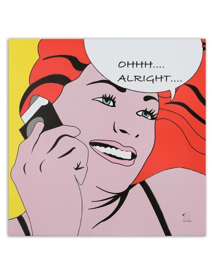 komiksowy pop art - Obraz do salonu retro | FEEBY