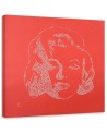 Marilyn Monroe na czerwonym tle - Obrazy ze znanymi osobami | FEEBY
