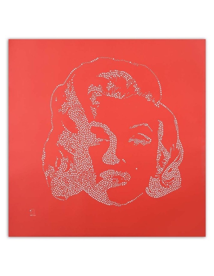 Marilyn Monroe na czerwonym tle - Obrazy ze znanymi osobami | FEEBY