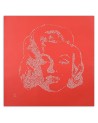 Marilyn Monroe na czerwonym tle - Obrazy ze znanymi osobami | FEEBY
