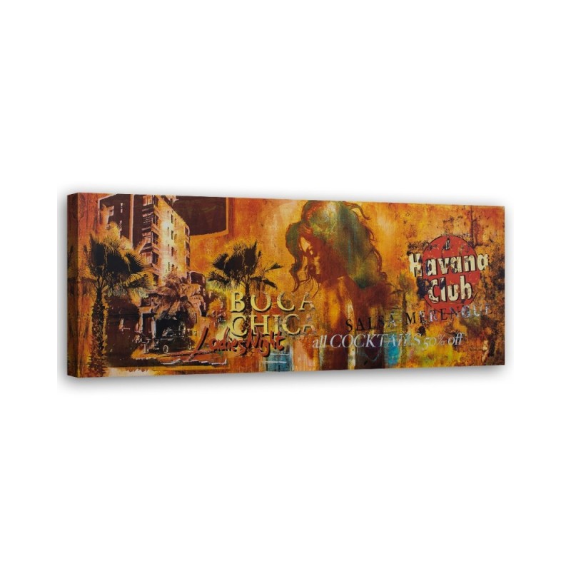 Havana Club collage - Printed Canvas prints for the living room | FEEBY