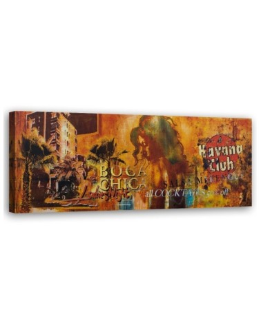 Havana Club collage - Printed Canvas prints for the living room | FEEBY