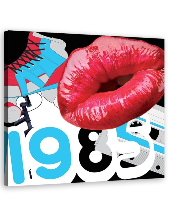 Leinwandbild - Abstrakt - Rot | Feeby