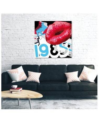 Leinwandbild - Abstrakt - Rot | Feeby