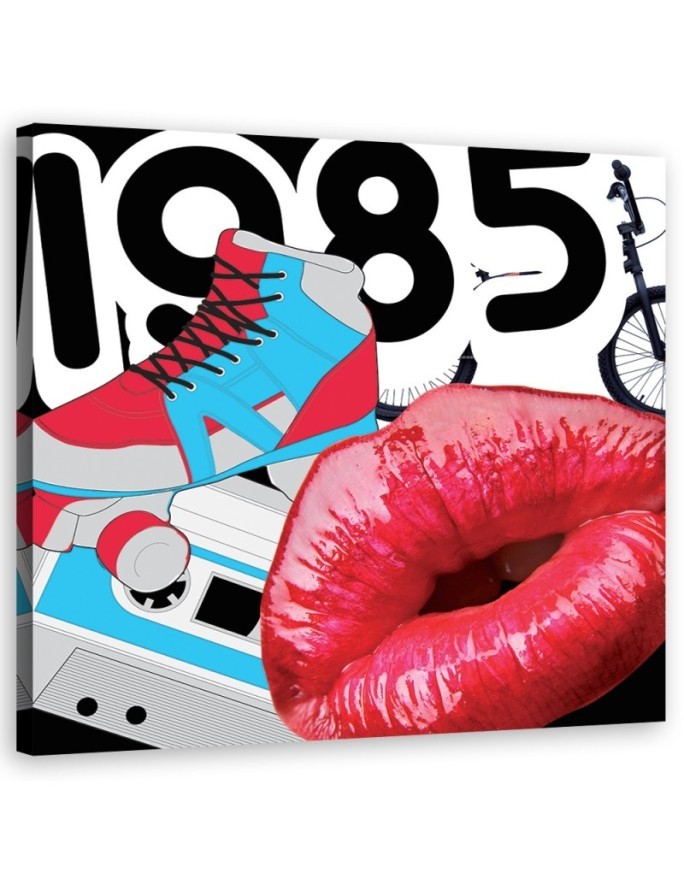 Bild auf Leinwand - Abstrakte Kunst - Rot | Feeby