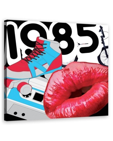 Red lips abstractions - Printed wall art for the bedroom | FEEBY