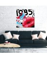 Red lips abstractions - Printed wall art for the bedroom | FEEBY
