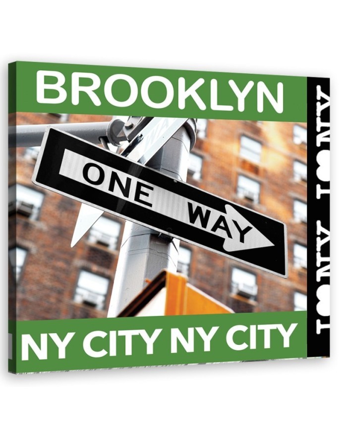 Brooklyn collage - Obraz drukowany do salonu | FEEBY