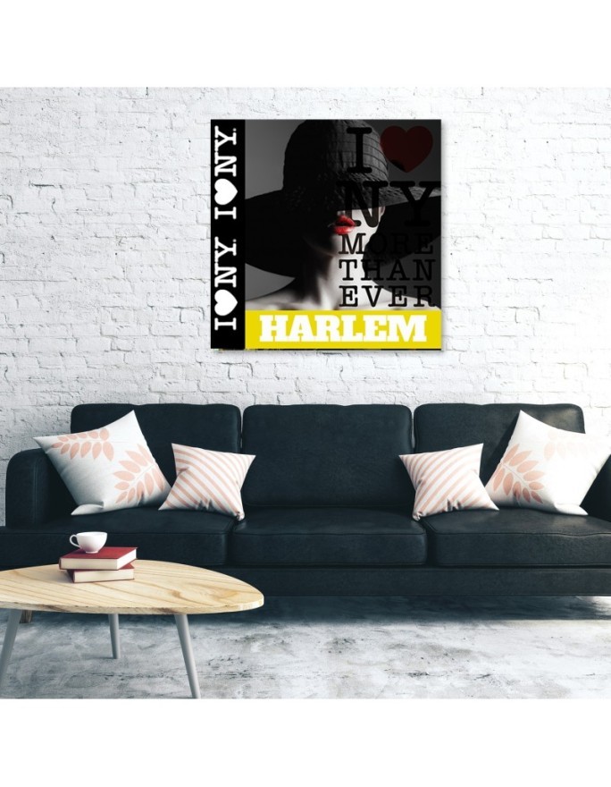 Nowy Jork kobieta pop art - Obraz drukowany do salonu | FEEBY