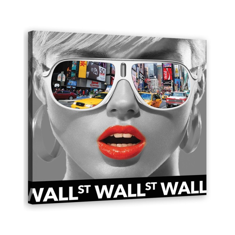Nowy Jork kobieta pop art - Obraz drukowany | FEEBY