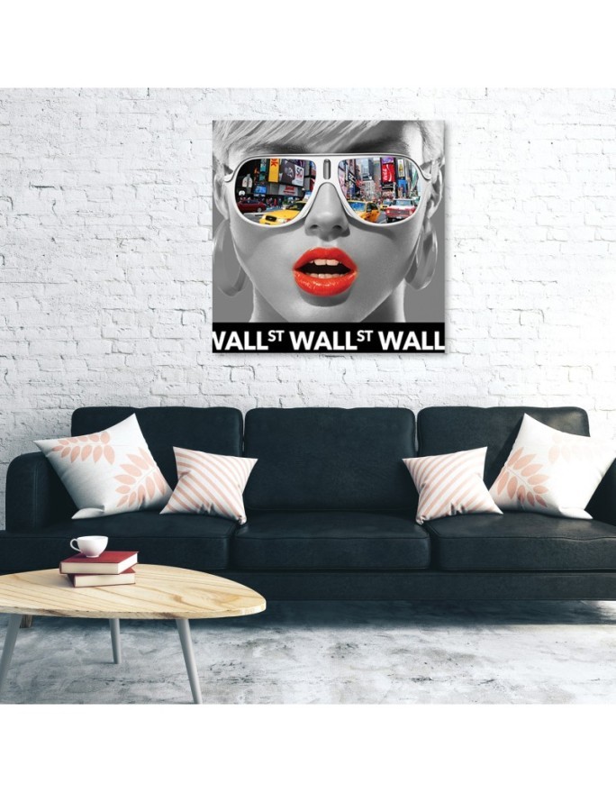 Nowy Jork kobieta pop art - Obraz drukowany | FEEBY