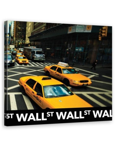 New York yellow taxi pop art - Wall painting for bedroom | FEEBY