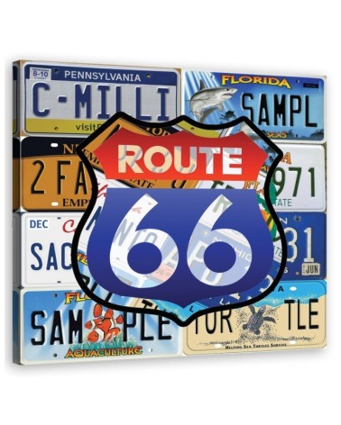 Route 66 Kolorowy - Obraz ścienny do sypialni | FEEBY