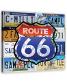 Route 66 Kolorowy - Obraz ścienny do sypialni | FEEBY