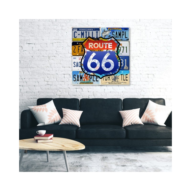 Leinwandbild - Mit Bildunterschriften - Farbig | Feeby