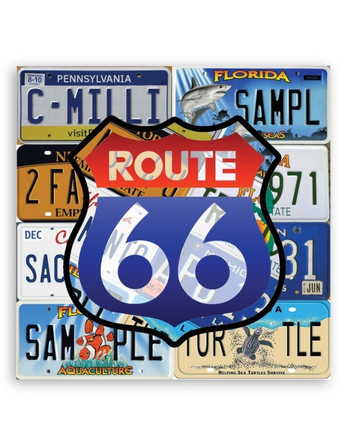 Route 66 Kolorowy - Obraz ścienny do sypialni | FEEBY