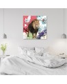 Lew i ptaki kolaż - Obraz na ścianę canvas | FEEBY