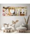 Napis Home w stylu vintage - Obraz dekoracyjny do salonu | FEEBY