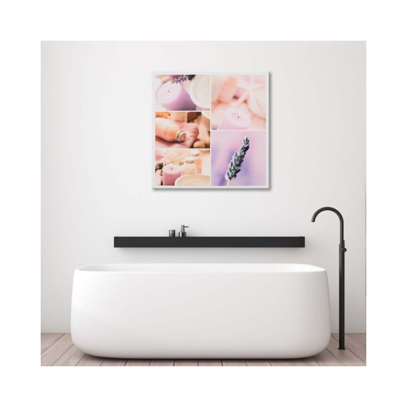 Bild auf Leinwand - Lila und rosa Collage | Feeby