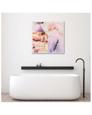 Bild auf Leinwand - Lila und rosa Collage | Feeby