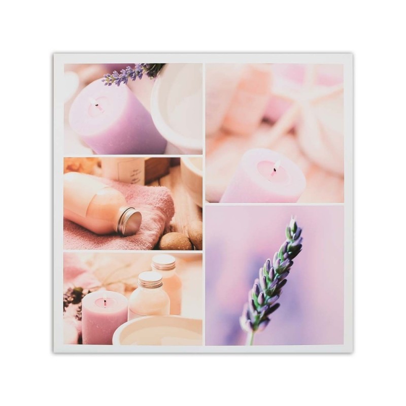 Bild auf Leinwand - Lila und rosa Collage | Feeby