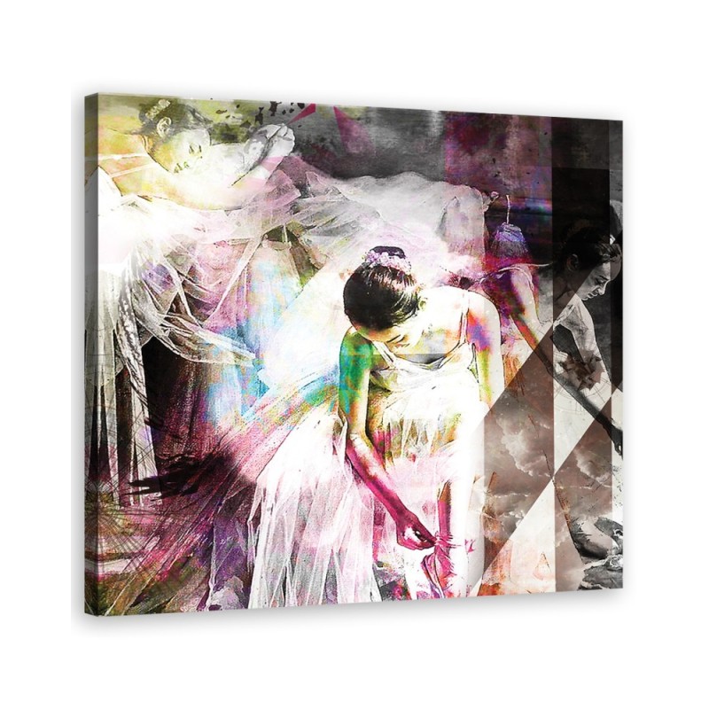 Wandbild für Wohnzimmer - Menschen - Rosa | Feeby