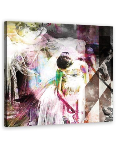 Wandbild für Wohnzimmer - Menschen - Rosa | Feeby